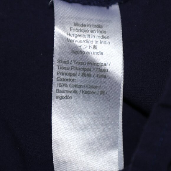 J. Crew | Navy Ruffle Trim Eyelet Top, Size S - Picture 12 of 13